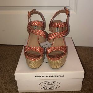Steve Madden Jenny Coral wedges